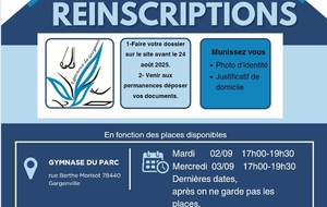 Permanence Réinscription 